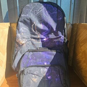 Kids' Black and Purple Backpack